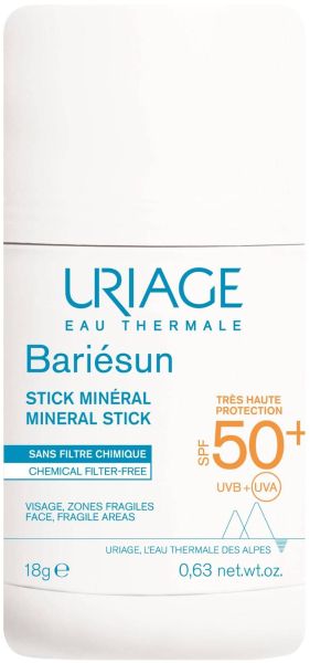 БАРИЕСЪН Минерален слънцезащитен стик SPF50+ 18 гр ЮРИАЖ | URIAGE Bariesun