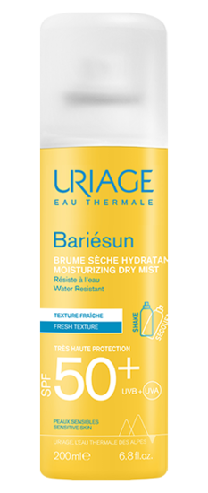 БАРИЕСЪН Слънцезащитен спрей аерозол за тяло SPF50+ 200 мл ЮРИАЖ | URIAGE Bariesun