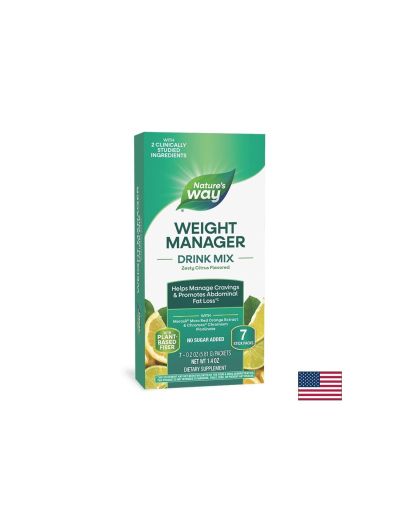 Weight Manager Формула за контрол на апетита, теглото и коремните мазнини х 7 сашета Nature's Way