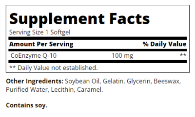 21st Century Коензим Q10 100 мг х 90 меки капсули | Coenzyme Q10