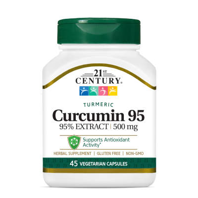 21st Century Куркума - куркумин 95 500 мг х 45 капсули |  Curcumin 95