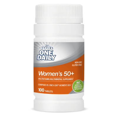 21st Century Eжедневни мултивитамини за жени 50+ г х 100 таблетки | One Daily Women's Health