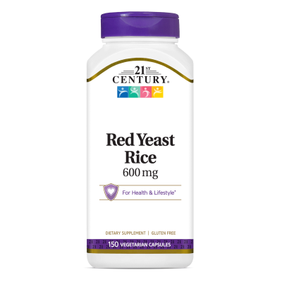 21st Century Мая от червен ориз 600 мг х 150 капсули | Red Yeast Rice