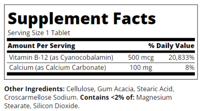 21st Century Витамин Б12 500 мкг х 110 таблетки | Vitamin B12