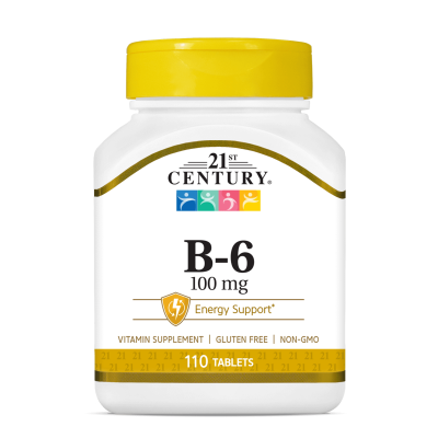 21st Century Витамин Б6 ( Пиридоксин ) 100 мг х 110 таблетки | Vitamin B6