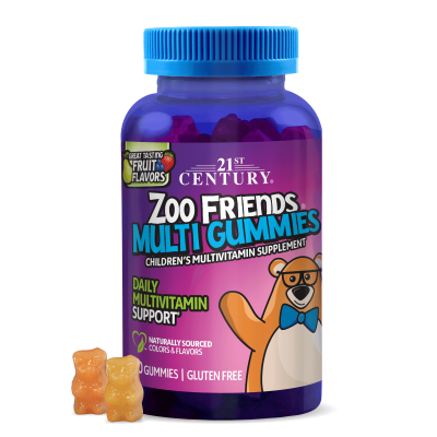 21st Century Zoo Friends Мултивитамини за Деца х 60 желирани таблетки