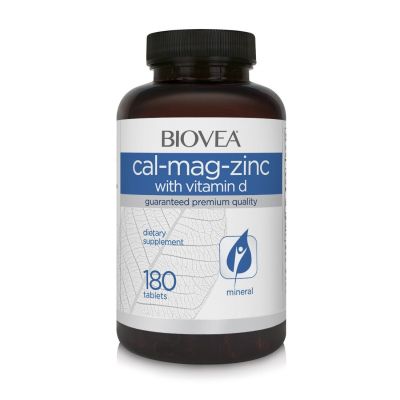  Калций + Магнезий + Цинк + Витамин Д3 х 90 таблетки Biovea | Cal-Mag-Zinc + Vitamin D