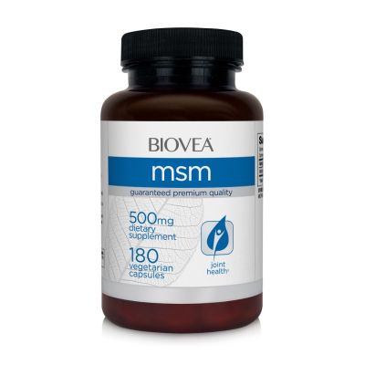 МСМ ( Метилсулфонилметан, органична сяра ) 500 мг х 180 капсули Biovea | MSM