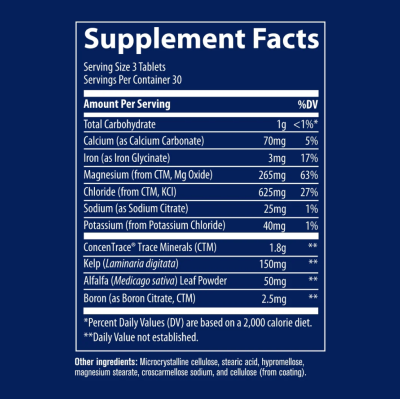 Минерали х 90 таблетки Trace Minerals | ConcenTrace ® Trace Mineral Tablets
