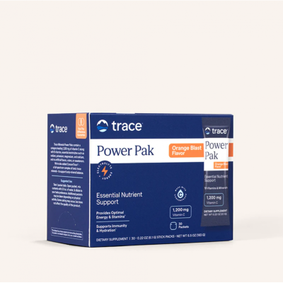 ПАУЪР ПАК Електролити + витамини х 30 пакета Trace Minerals | Electrolyte Stamina Power Pak ( портокал )