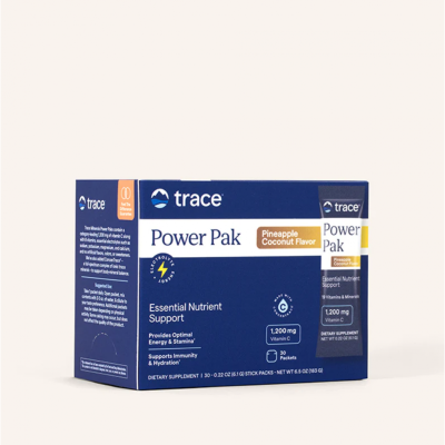 ПАУЪР ПАК Електролити + витамини х 30 пакета Trace Minerals | Electrolyte Stamina Power Pak ( ананас и кокос )