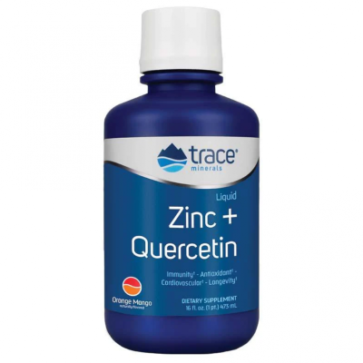Течен Цинк + Кверцетин х 473 мл Trace Minerals | Liquid Zinc + Quercetin
