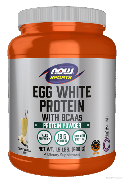 Яйчен Протеин на прах 680 гр РАЗЛИЧНИ ВКУСОВЕ Now Foods | Egg White Protein
