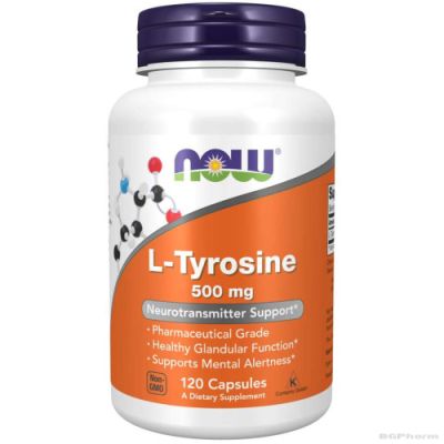Л-Тирозин 500 мг х 120 капсули Now Foods | L-Tyrosine