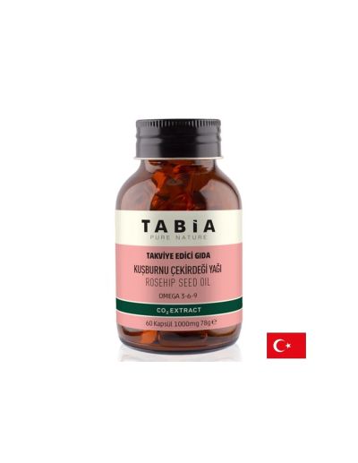 Масло от семена на шипка ( Омега 3-6-9 ) 1000 мг x 60 капсули TABIA | Rosehip Seed Oil