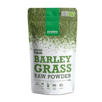 Ечемик стръкове на прах БИО х 200 гр PURASANA | Barley Sprouts Organic