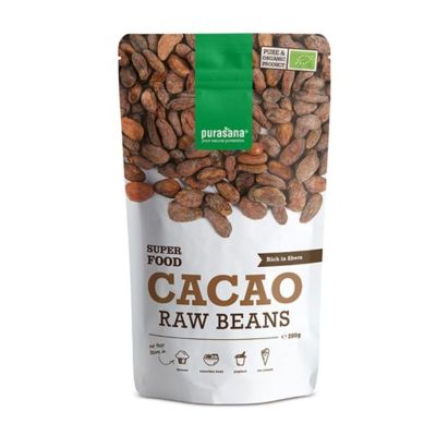 Какаови зърна ( цели ) БИО х 200 гр PURASANA | Cacao Nibs Organic
