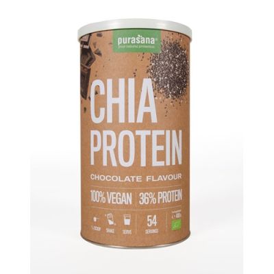 Протеин от чиа БИО х 400 гр с вкус на шоколад PURASANA | Chia Organic Protein