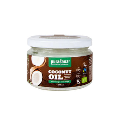 Кокосово масло БИО Екстра Върджин х 250 мл PURASANA | Organic Coconut Oil Extra Virgin