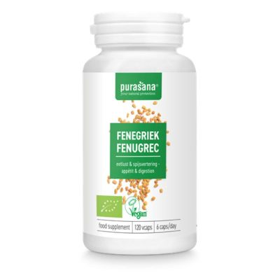 Сминдух БИО екстракт 330 мг х 120 капсули PURASANA | Fenugreek Organic