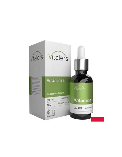 Витамин E 12 мг течен, на капки х 180 дози Vitaler's | Vitamin E Liquid