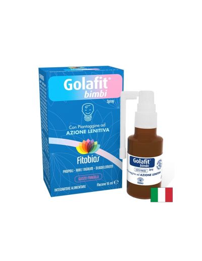Спрей за гърло за деца с Прополис + касис + живовляк х 15 мл FITOBIOS | Golafit ® Bimbi