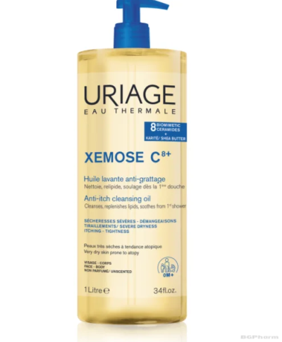 Юриаж XEMOSE C8+ Почистващо гел-олио със серамиди х 1000 мл | URIAGE