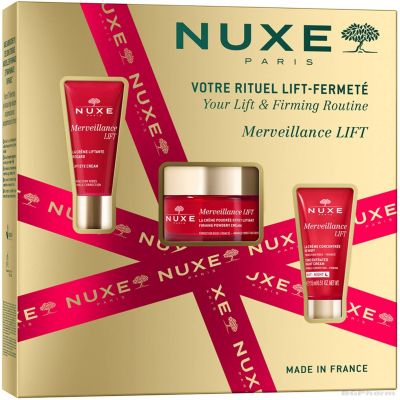 Нукс MERVEILLANCE LIFT Дневен + нощен + околоочен крем ПРОМО КОМПЛЕКТ | NUXE