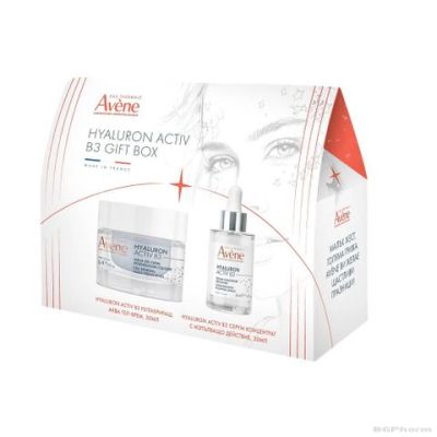 Авен HYALURON ACTIV B3 Дневен аква гел крем + Серум за лице ПРОМО КОМПЛЕКТ | Avene