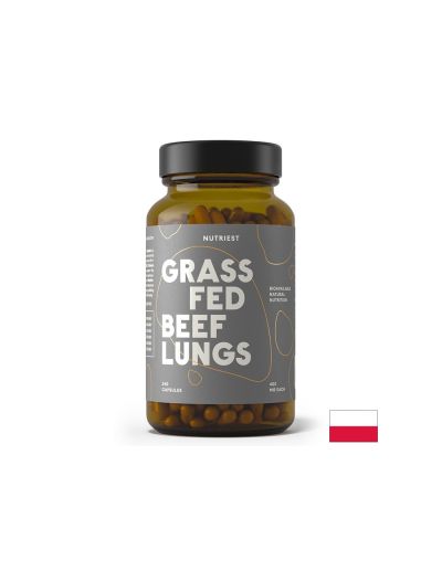 Говежди бял дроб + черен дроб 400 мг х 240 капсули Nutriest | Beef Liver & Lungs