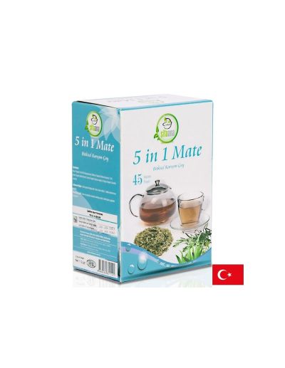 Билков чай 5 в 1 с йерба мате и зелен чай х 42 пакетчета SIFA ANA | Mate & Green tea herbal infusion