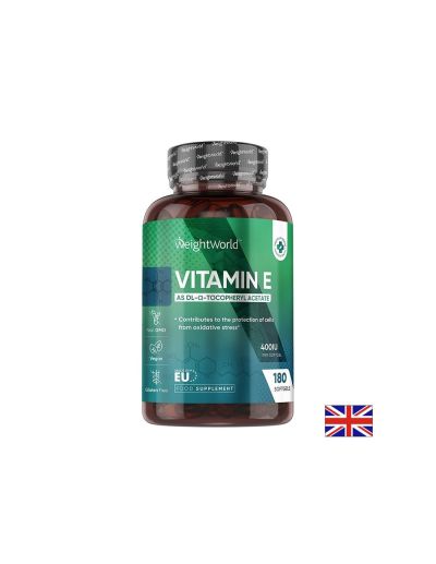Витамин Е 400 IU / 268 мг х 180 капсули Weight World | Vitamin E