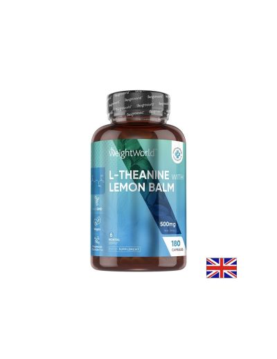 Л-Теанин 400 мг + Маточина 100 мг х 180 капсули Weight World | L-Theanine & Lemon balm