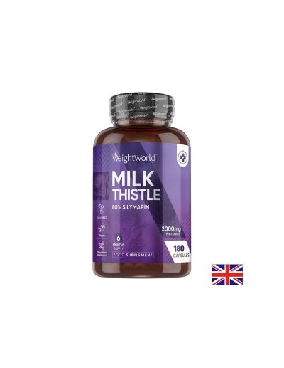Бял трън ( Млечен бодил ) 2000 мг х 180 капсули Weight World | Milk Thistle