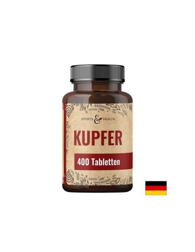 Мед 2 мг ( цитрат + глюконат ) х 400 таблетки Sport & Health Solutions | Copper gluconate and citrate