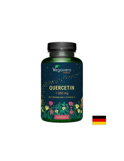 Кверцетин + бромелаин + витамин Ц х 120 капсули Vegavero | Quercetin, Bromelain & Vitamin C