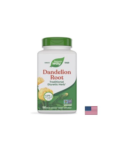 Глухарче корен екстракт 525 мг х 180 капсули Nature's Way | Dandelion Root