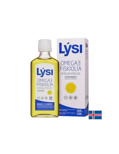 Омега 3 Течно рибено масло EPA / DHA 745/490 мг х 240 мл LYSI