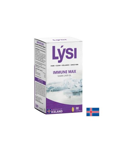 Масло от черен дроб на акула 500 мг за силен имунитет х 80 капсули LYSI