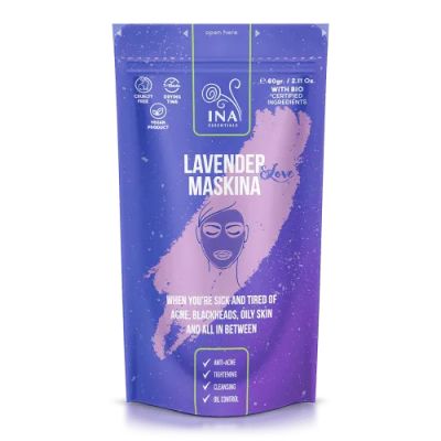МАСКИНА Био маска за лице с ЛАВАНДУЛА х 60 гр INA ESSENTIALS | Maskina