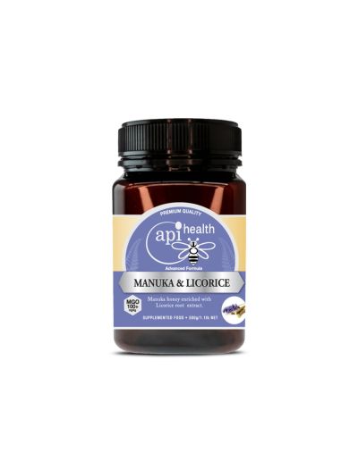 Пчелен мед Манука с женско биле Licorice MGO 100+ х 500 гр APIHEALTH
