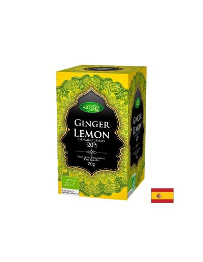 Чай с джинджифил и лимон БИО х 20 пакетчета Herbes del Moli Artemis