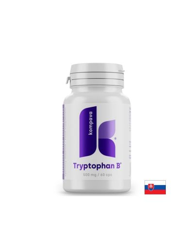 Л-Триптофан 490 мг + Витамин Б6 и Б3 х 60 капсули KOMPAVA