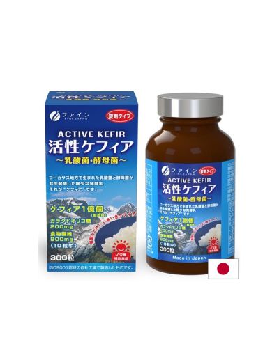 Кефир + пребиотици за храносмилане и черва х 300 таблетки Fine Japan