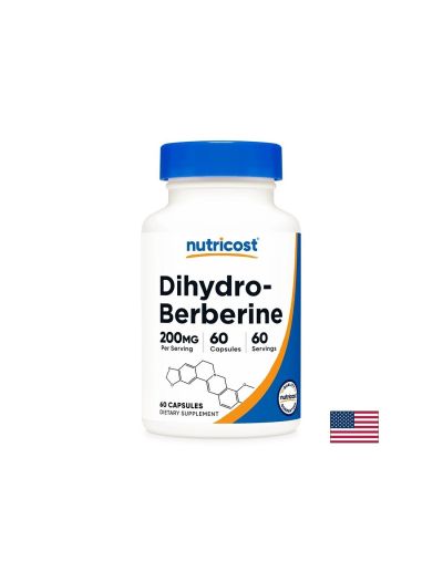 Дихидроберберин 200 мг х 60 капсули Nutricost | Dihydroberberine