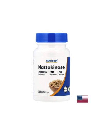 Натокиназа 100 мг 2000 FU х 30 капсули Nutricost | Nattokinase
