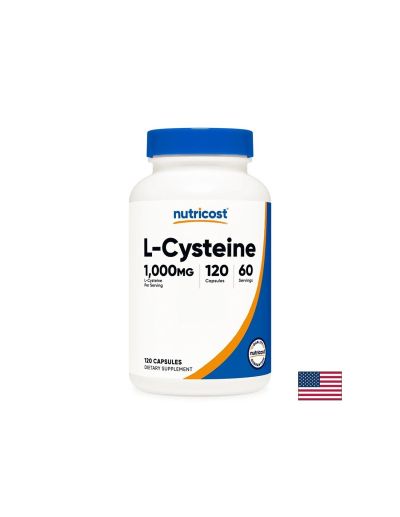 Л-Цистеин 500 мг х 120 капсули Nutricost | L-Cysteine