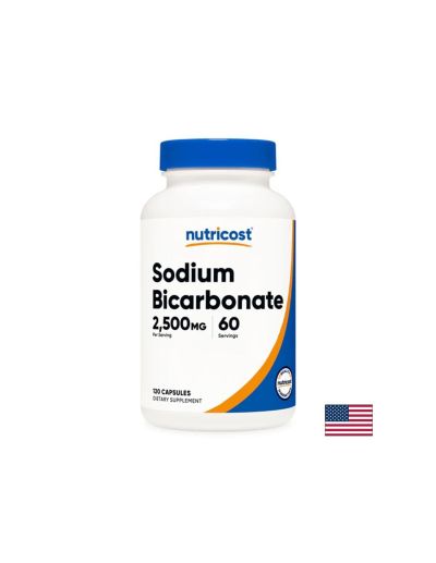 Натриев бикарбонат 1250 мг х 120 капсули Nutricost | Sodium Hydrogencarbonate