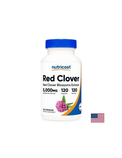 Червена детелина цвят екстракт 200 мг х 120 капсули Nutricost | Red Clover