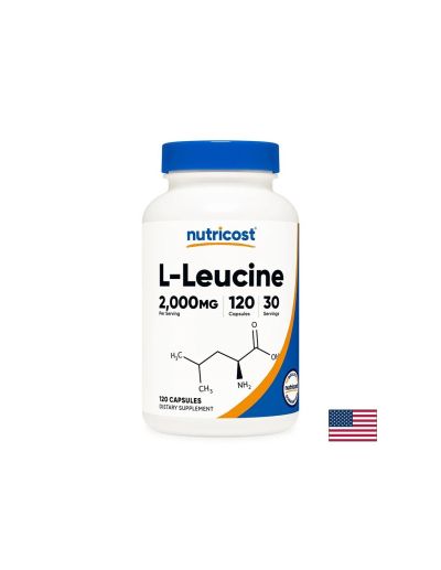 Л-Левцин 500 мг х 120 капсули Nutricost | L-Leucine